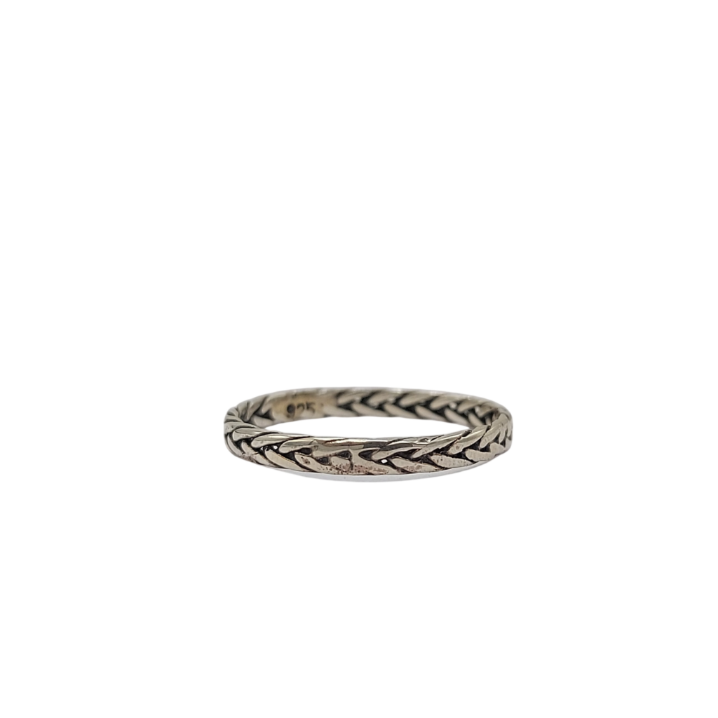 cincin perak wanita polos