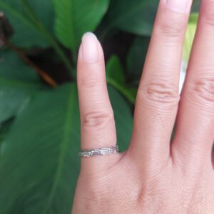 Cincin Perak Motif Tulang Naga R702 - Gambar 5