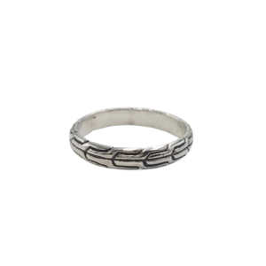 Cincin Perak Motif Tulang Naga R702 - Gambar 1