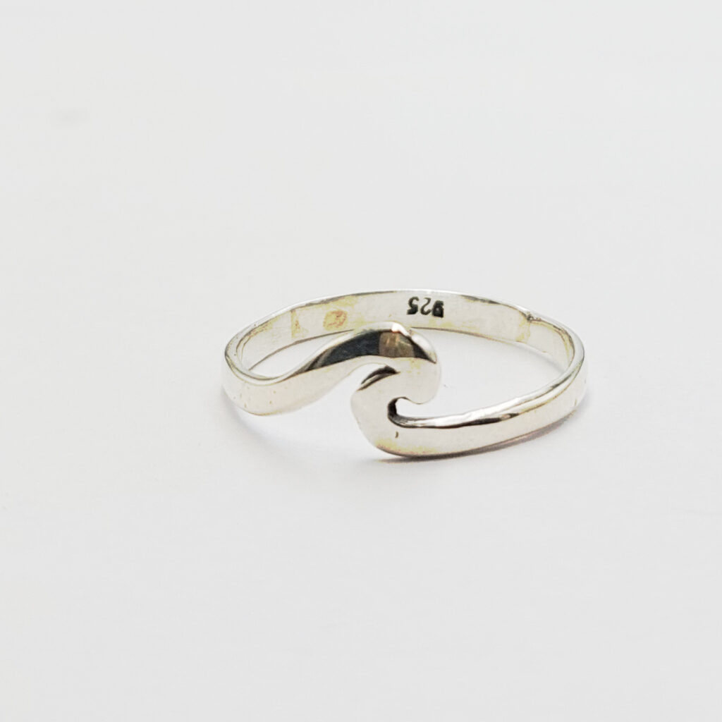 Cincin Perak Motif Ombak R703