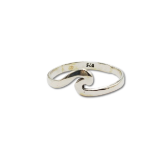 Cincin Perak Motif Ombak R703 - Gambar 1