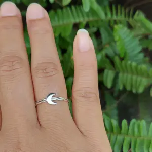 Cincin Perak Bulan Sabit R712 - Image 5