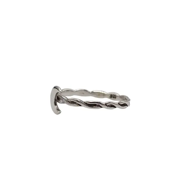 Cincin Perak Bulan Sabit R712