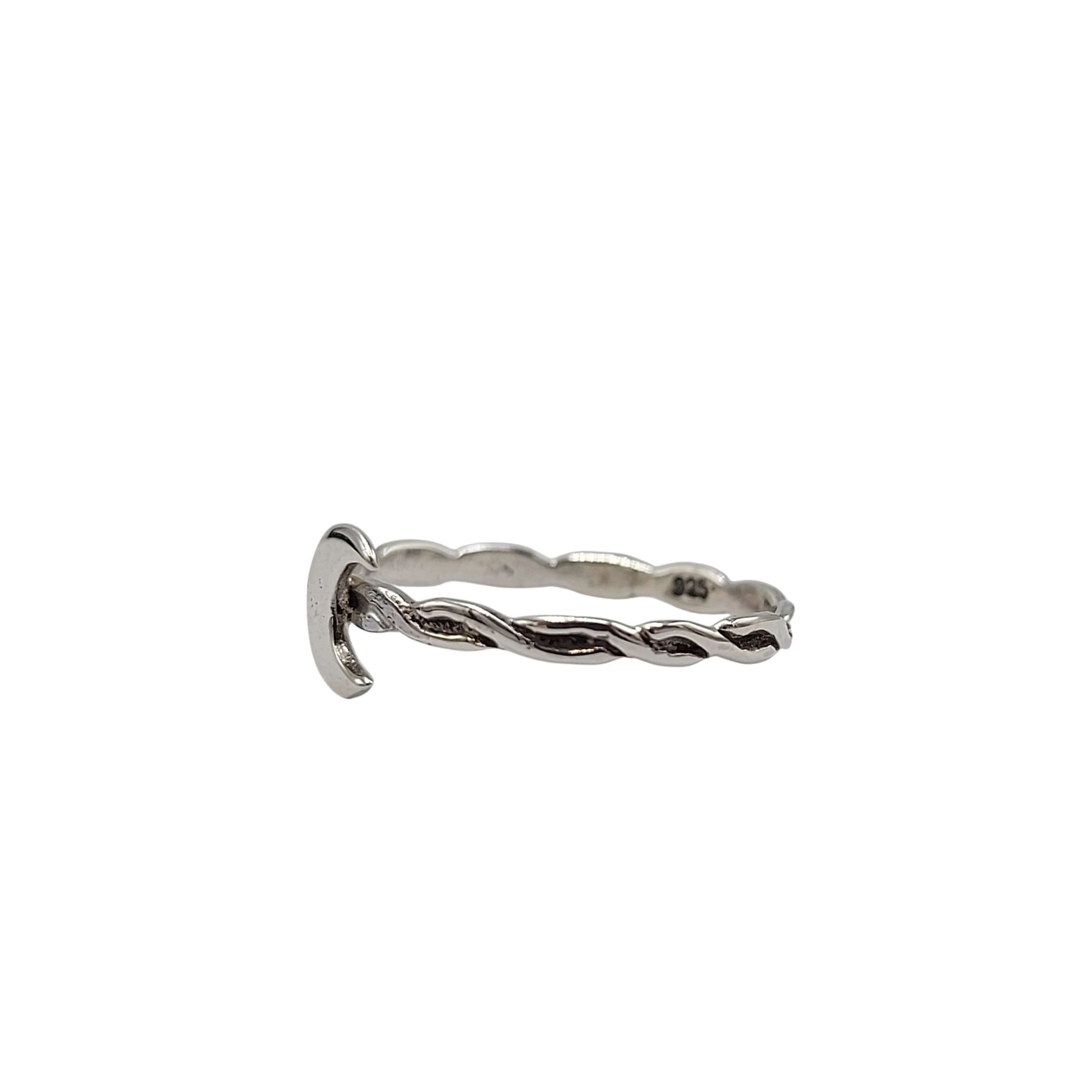 Cincin Perak Bulan Sabit R712 - Image 2