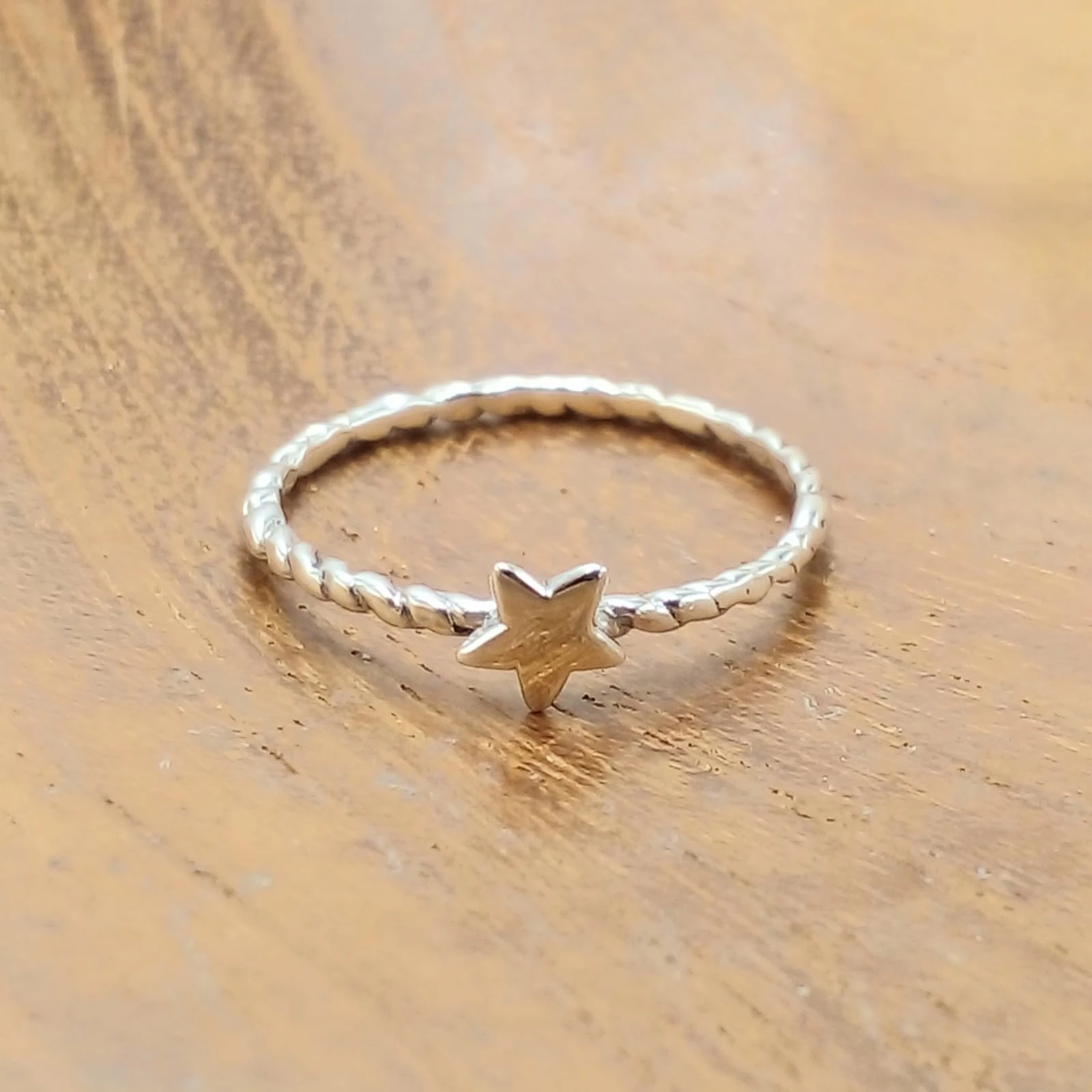 Cincin Simple Wanita Perak 925 Bintang R771 - Image 3