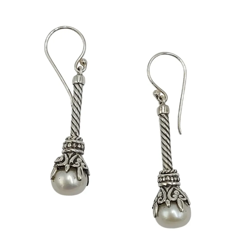 anting perak mutiara