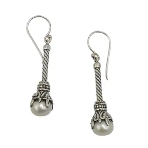anting perak mutiara