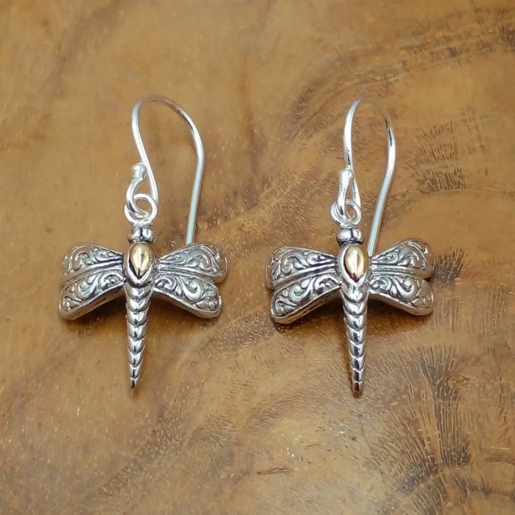 Anting Capung Perak Asli E1654