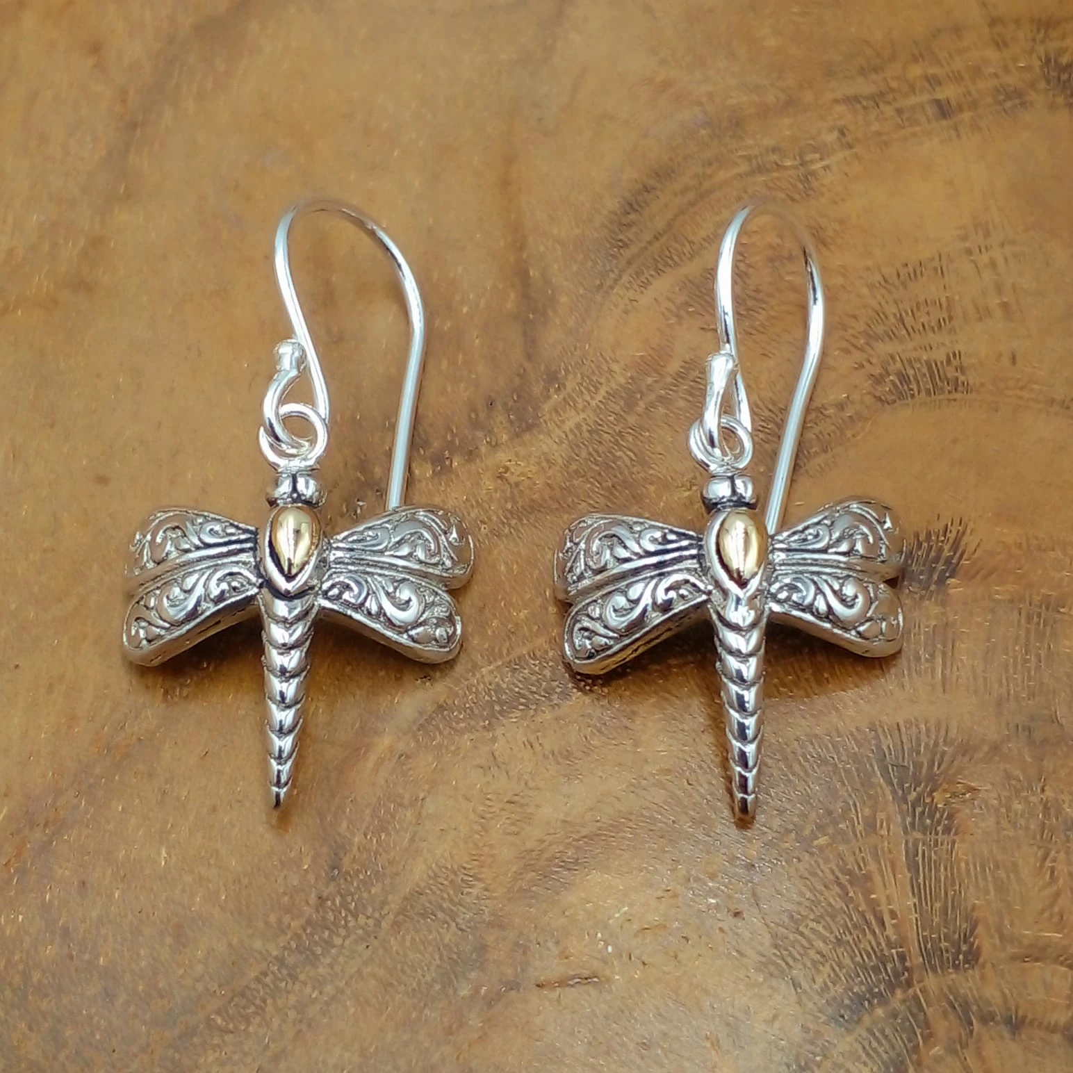 Anting Capung Perak Asli E1654 - Gambar 2
