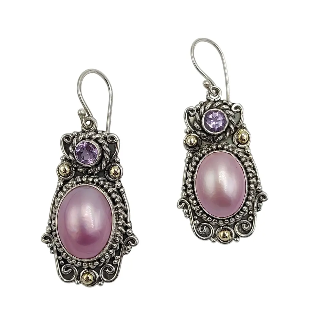 anting perak mutiara