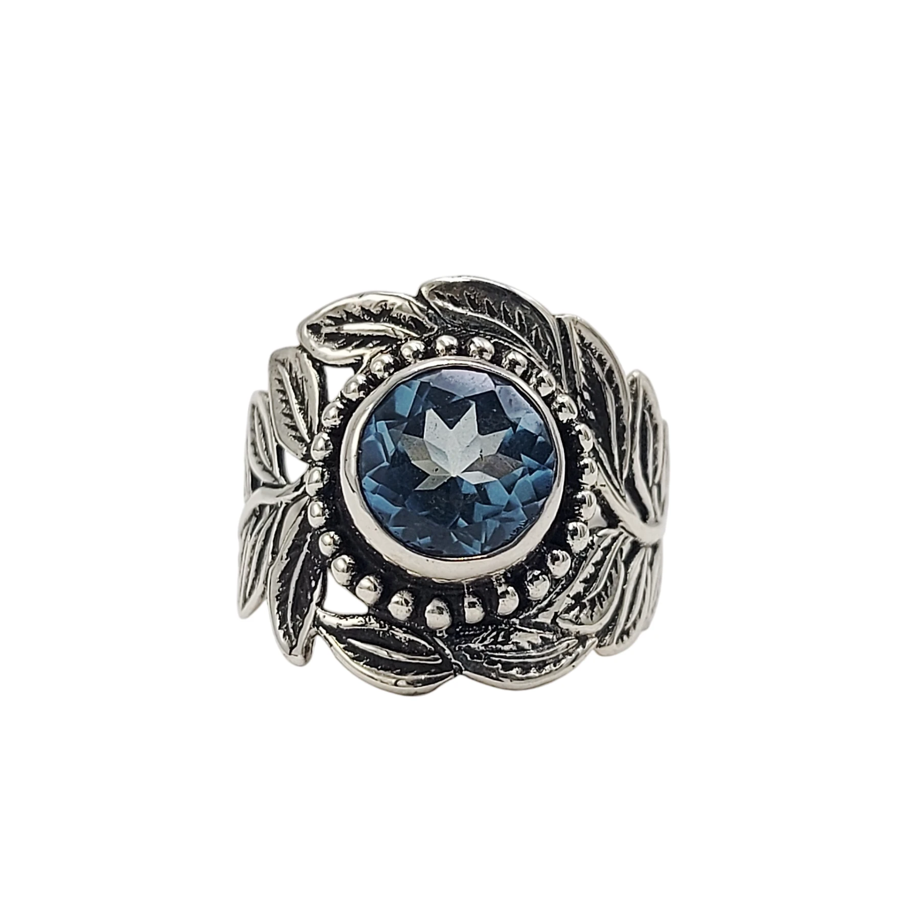 cincin perak daun