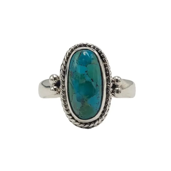 cincin perak permata satu