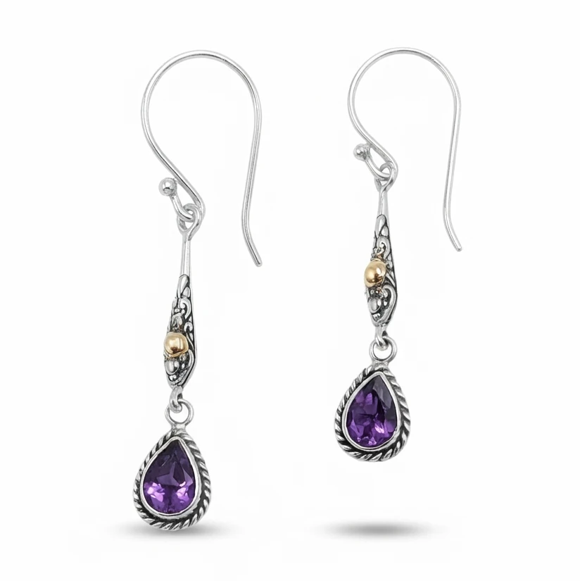 anting dangle perak