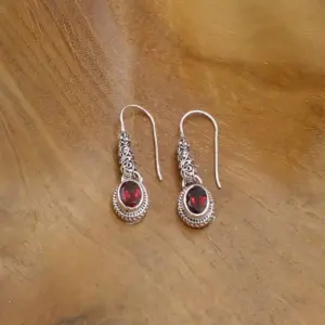 Anting Dangle Perak Bali Permata Asli E1810 - Gambar 3