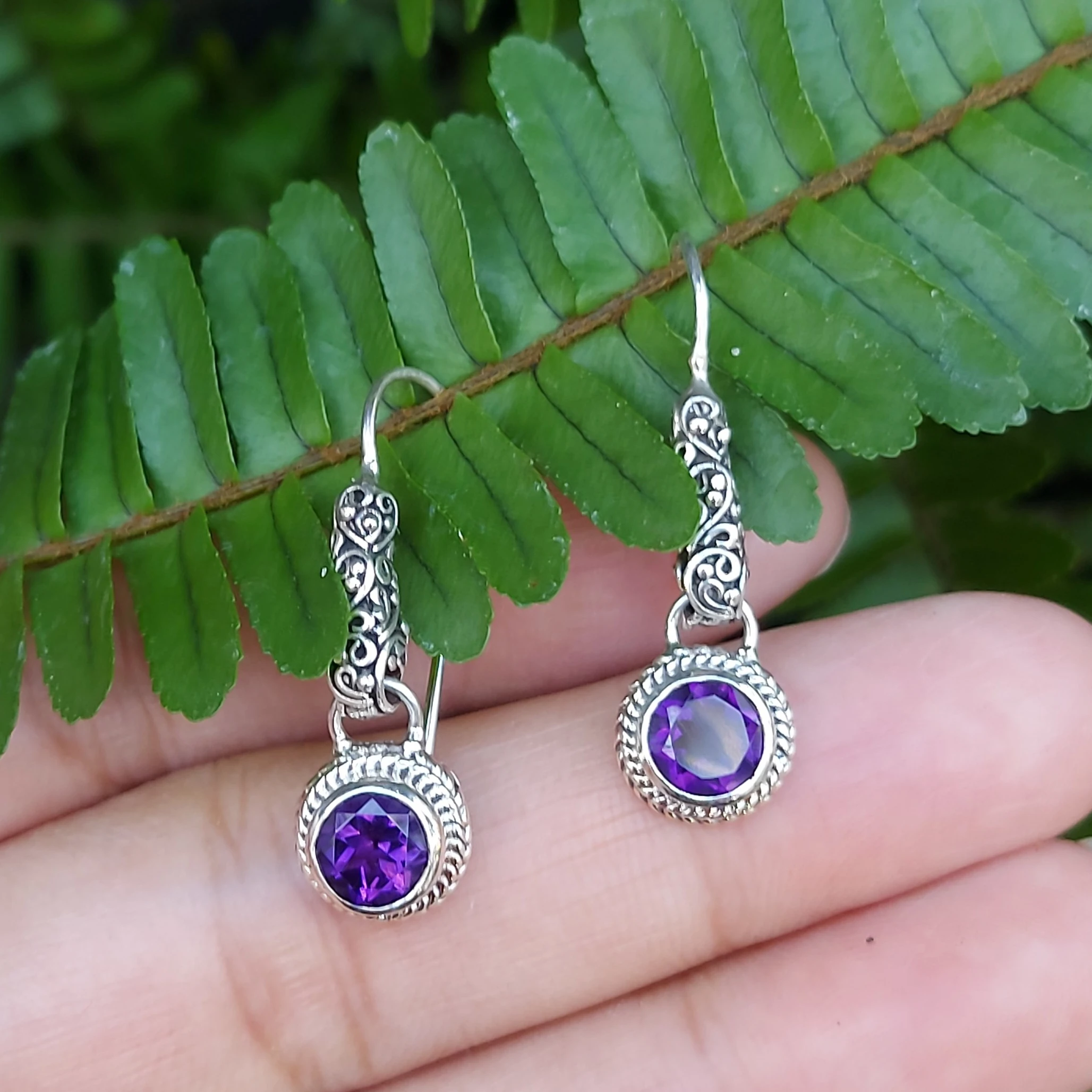 Anting Dangle Perak Bali Permata Asli E1811 - Gambar 7