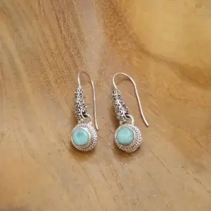 Anting Dangle Perak Bali Permata Asli E1811 - Gambar 5