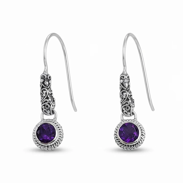 anting dangle perak bali