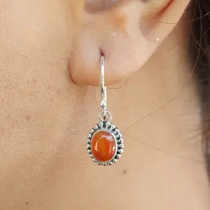 Anting Perak Permata Asli Motif Jawan E1820 - Gambar 7