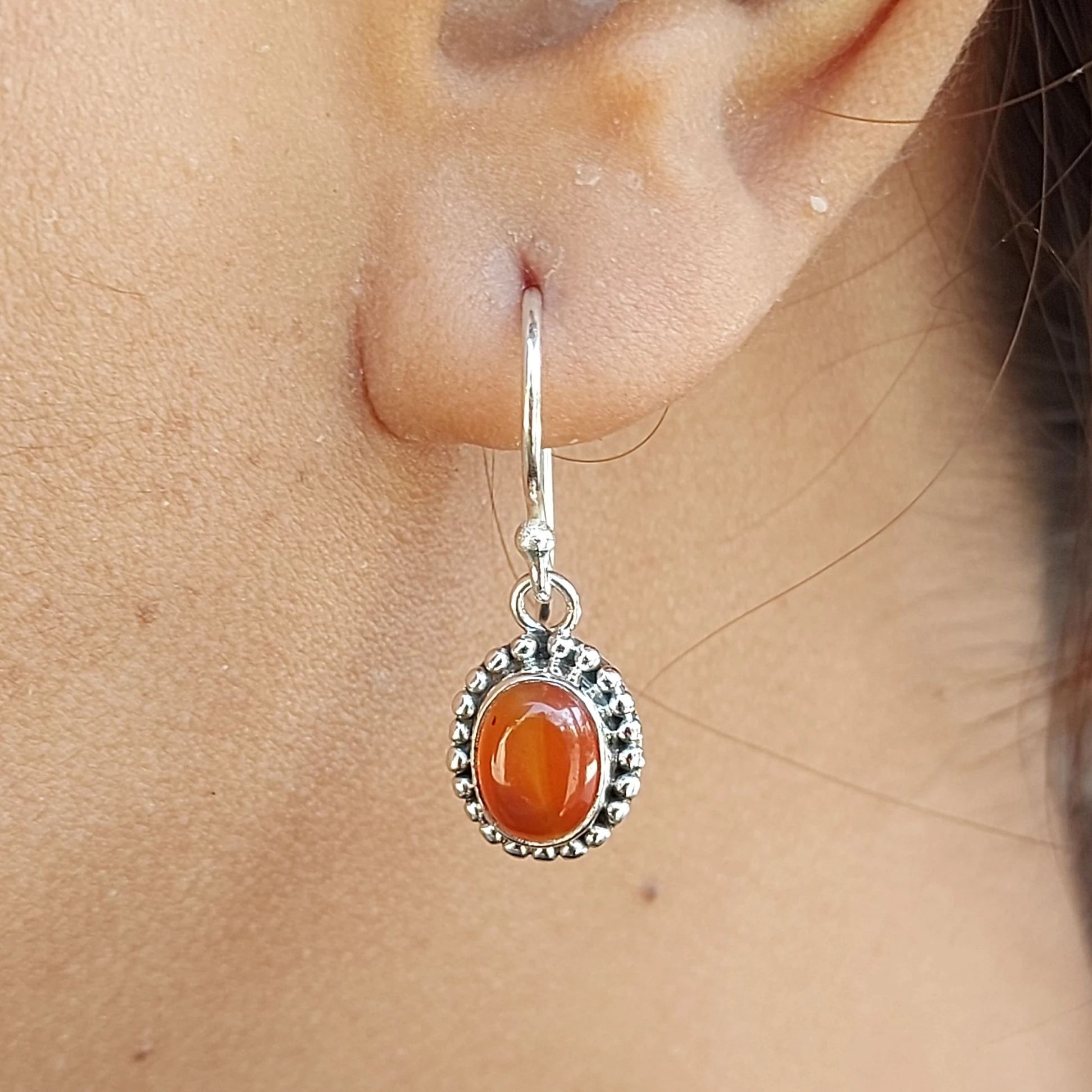 Anting Perak Permata Asli Motif Jawan E1820 - Gambar 7
