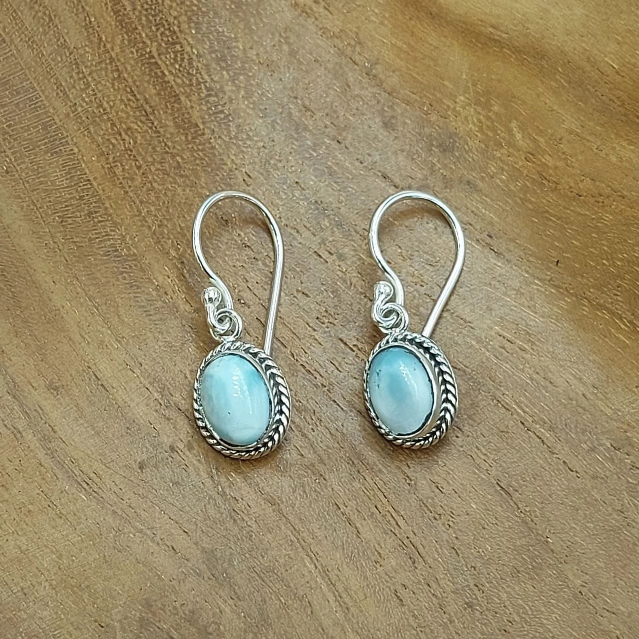 Anting Perak Permata Asli Motif Twist Rope E1824 - Gambar 3