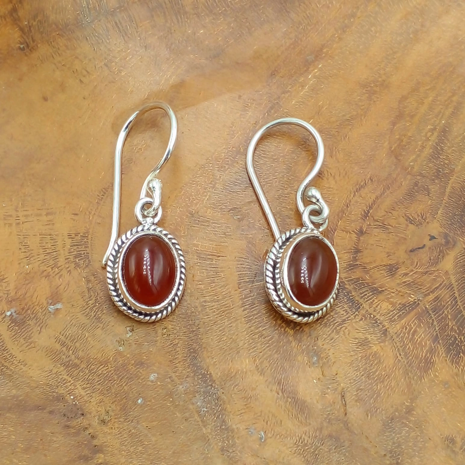 Anting Perak Permata Asli Motif Twist Rope E1824 - Gambar 4