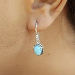Anting Perak Permata Asli Motif Twist Rope E1824 - Gambar 6