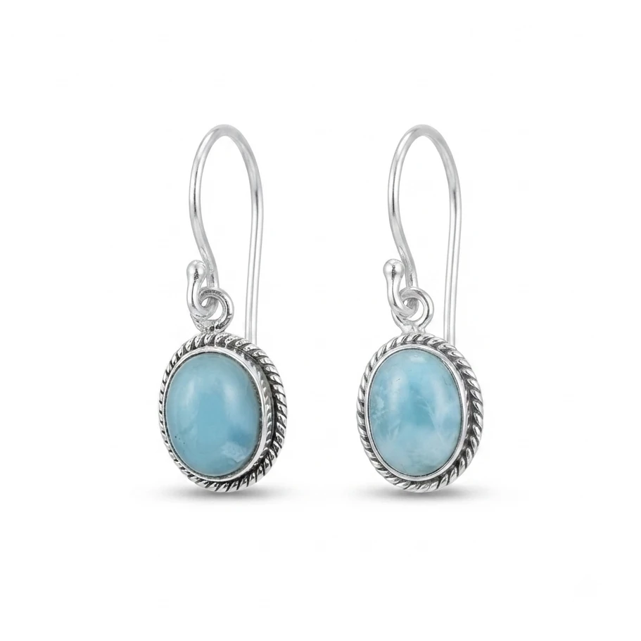 anting perak permata
