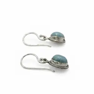 Anting Perak Permata Asli Motif Twist Rope E1824 - Gambar 2