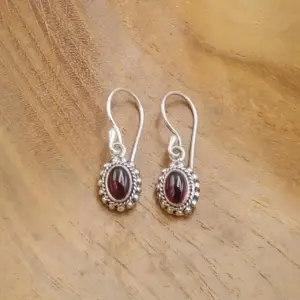 Anting Perak Permata Asli Motif Etnik (Twisted Wire - Jawan) E1857 - Gambar 5