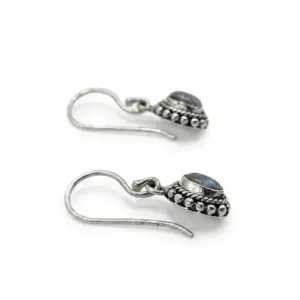 Anting Perak Permata Asli Motif Etnik (Twisted Wire - Jawan) E1857 - Gambar 2