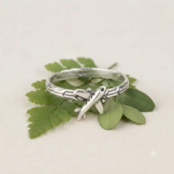 Cincin Pesawat Perak Asli 925 R710NG