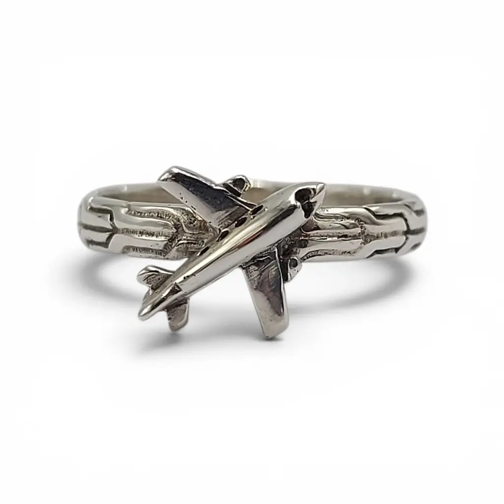 cincin pesawat perak asli