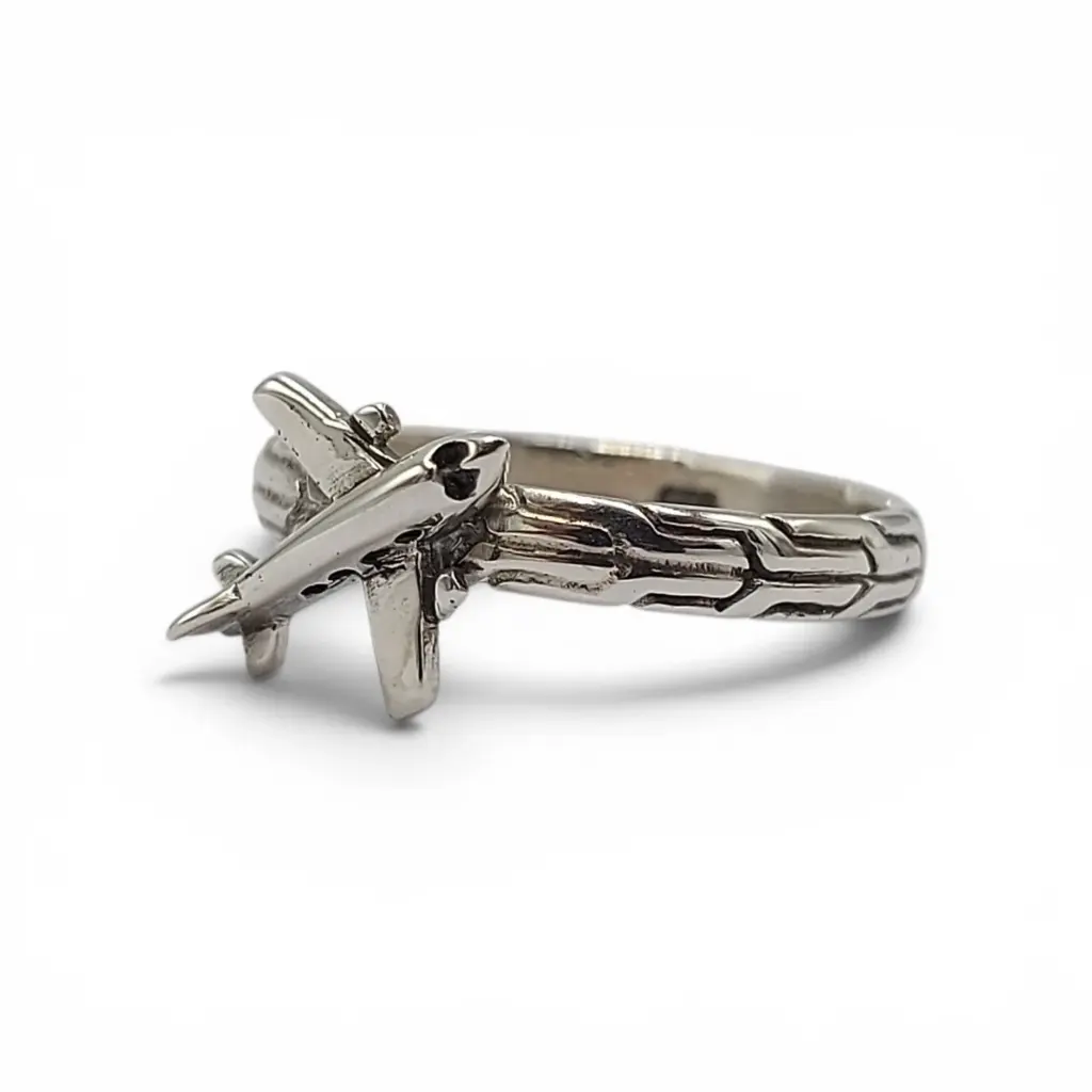 Cincin Pesawat Perak Asli 925 R710NG