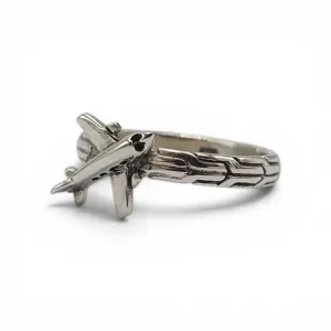 Cincin Pesawat Perak Asli 925 R710NG - Gambar 2