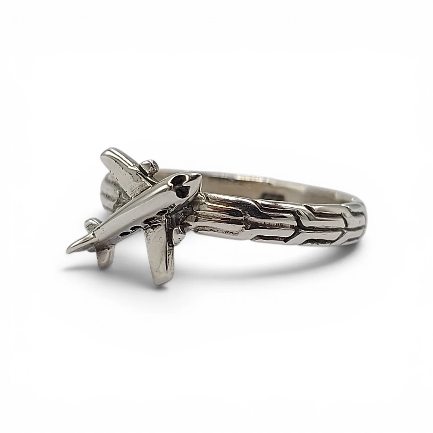 Cincin Pesawat Perak Asli 925 R710NG - Gambar 2