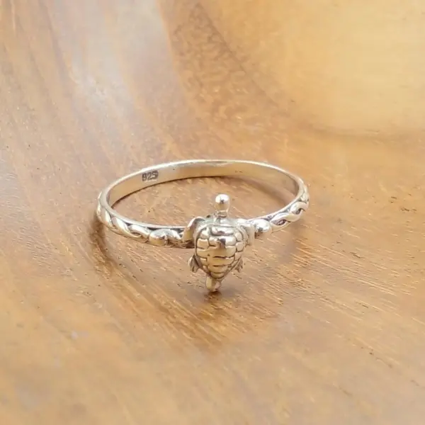 Cincin Penyu Perak Asli 925 | Summer Rings R717