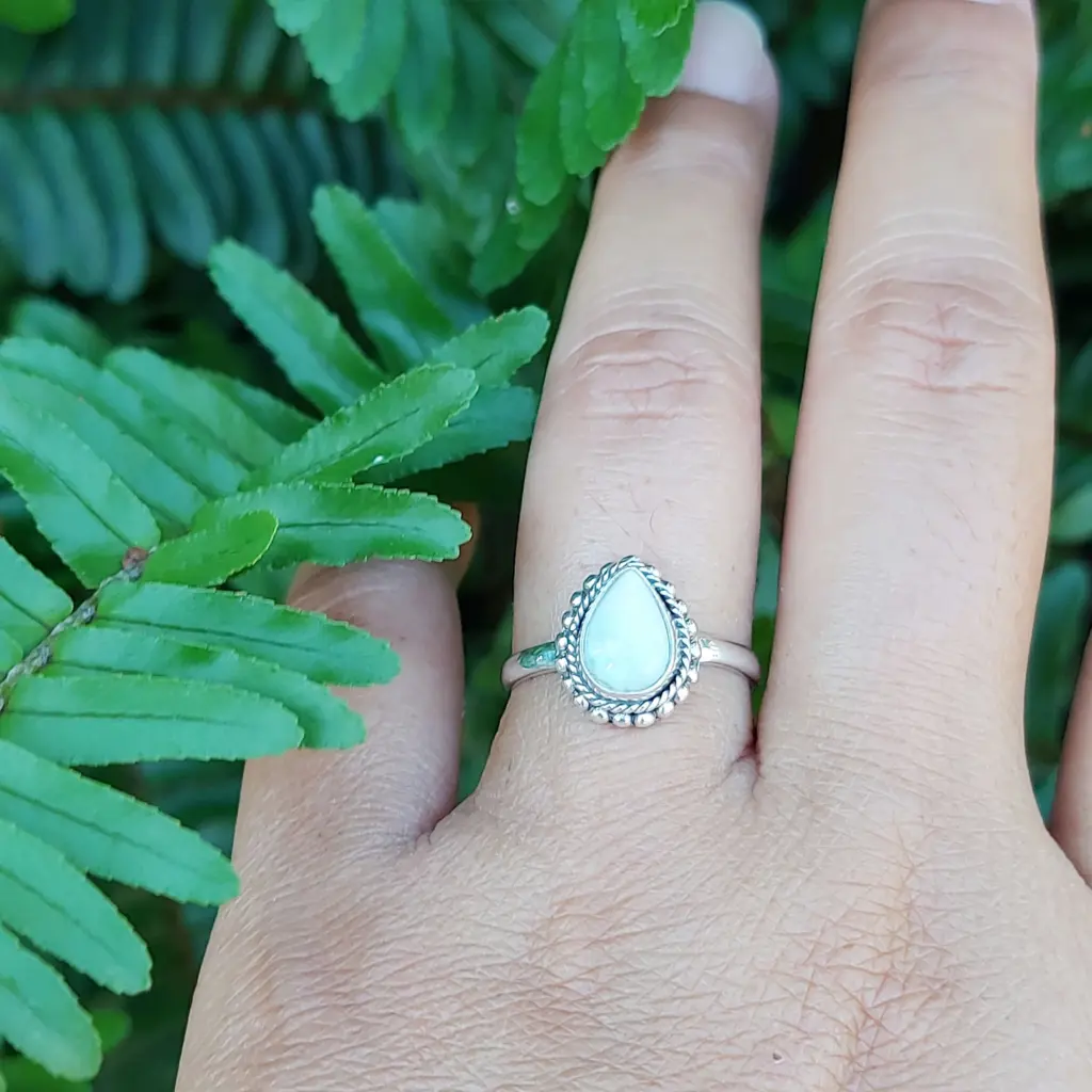 Cincin Larimar Perak Wanita Asli 925 R732