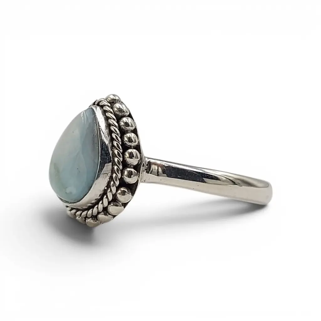 Cincin Larimar Perak Wanita Asli 925 R732