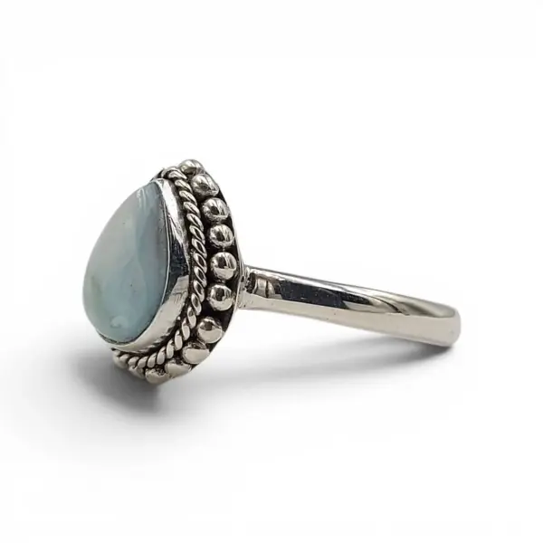 Cincin Larimar Perak Wanita Asli 925 R732