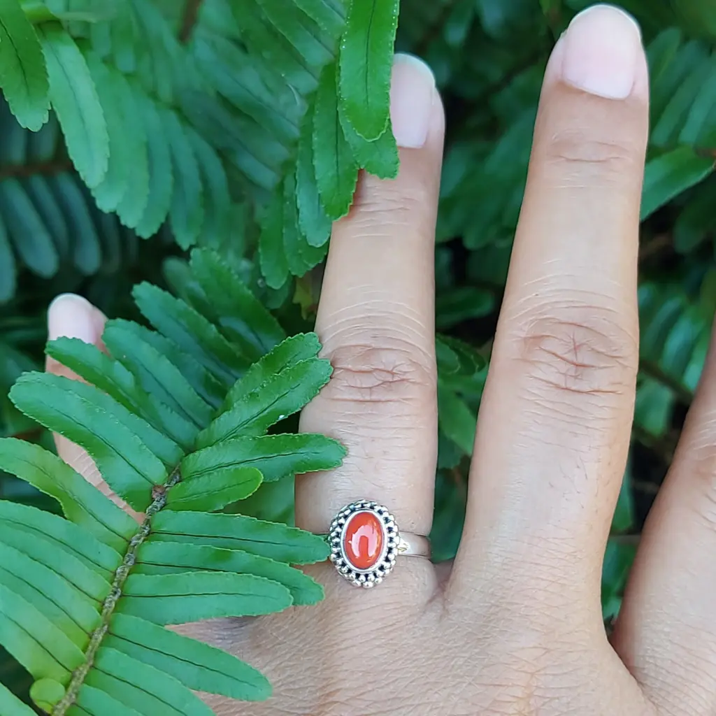 Cincin Perak 925 Wanita Coral R737