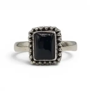 cincin perak onyx wanita