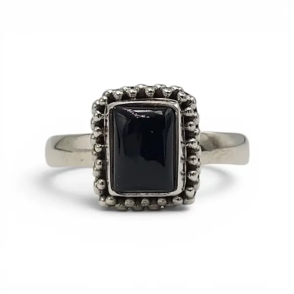cincin perak onyx wanita
