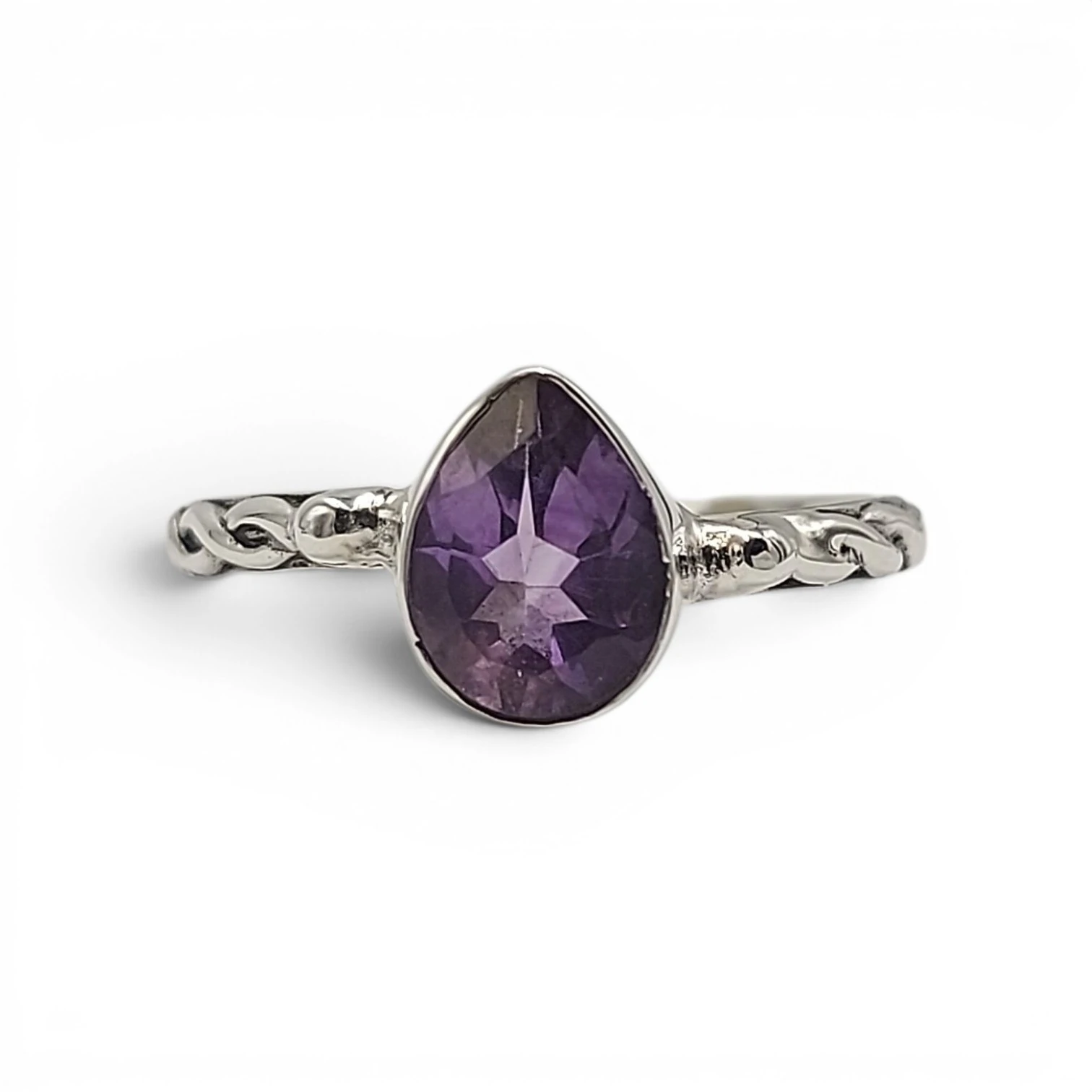 Cincin Wanita Perak Amethyst