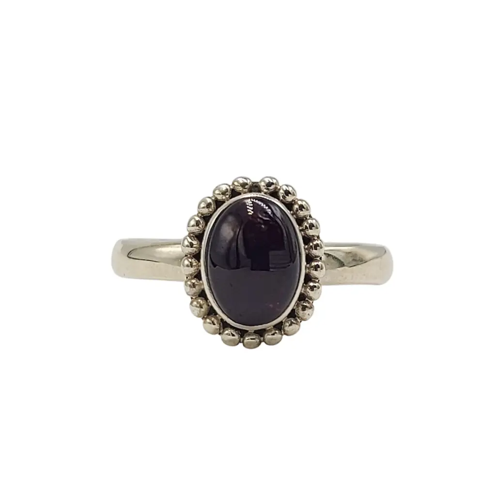 cincin perak 925 garnet