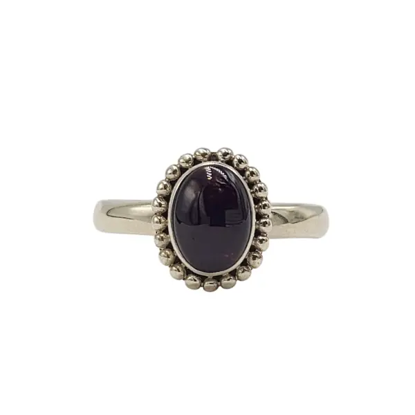 cincin perak 925 garnet