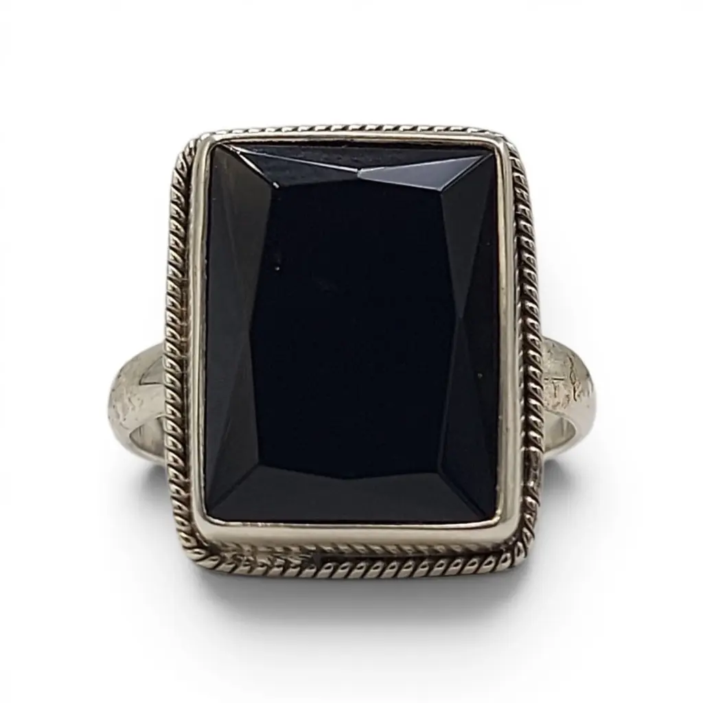 cincin perak 925 black onyx