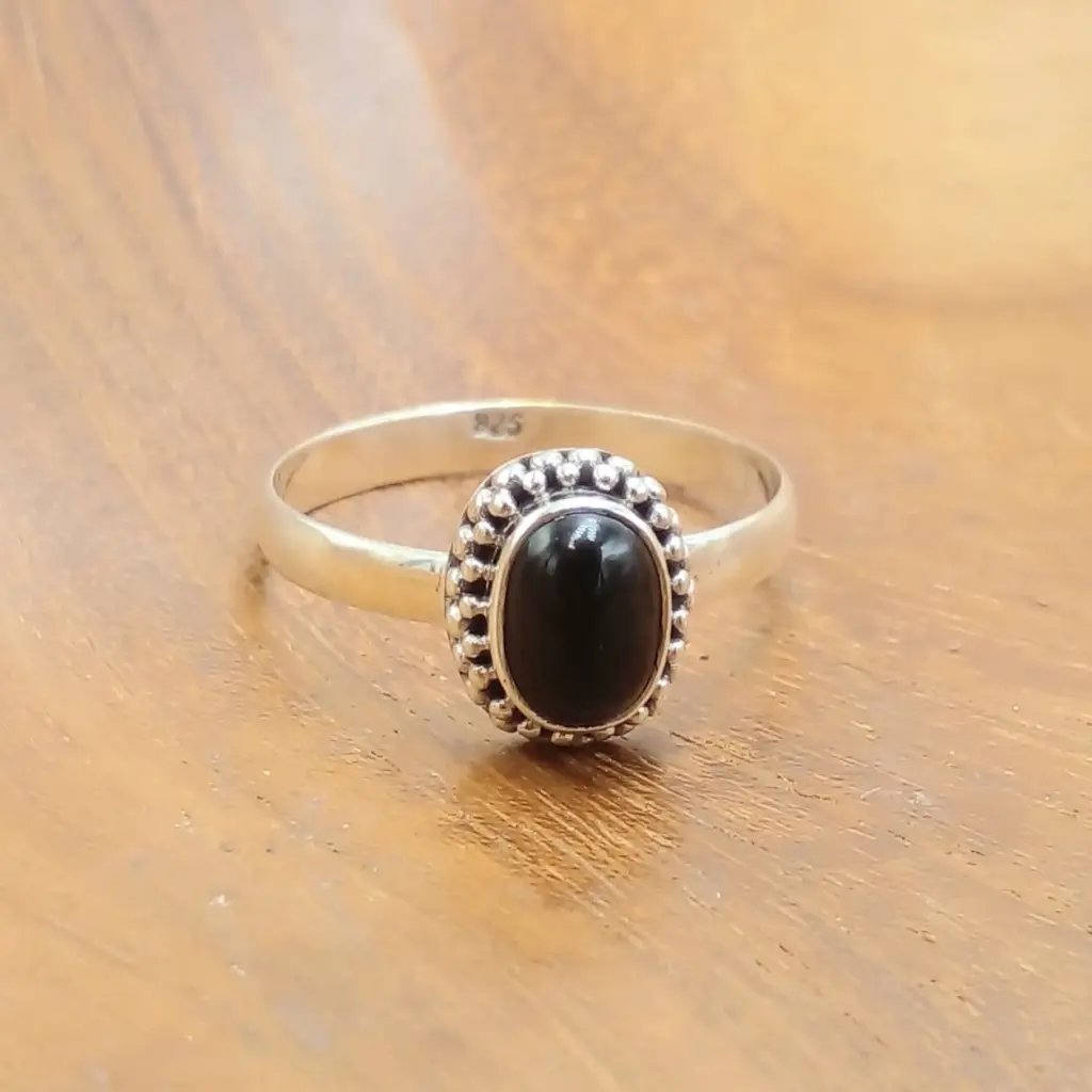 Cincin Perak 925 Permata Asli R762