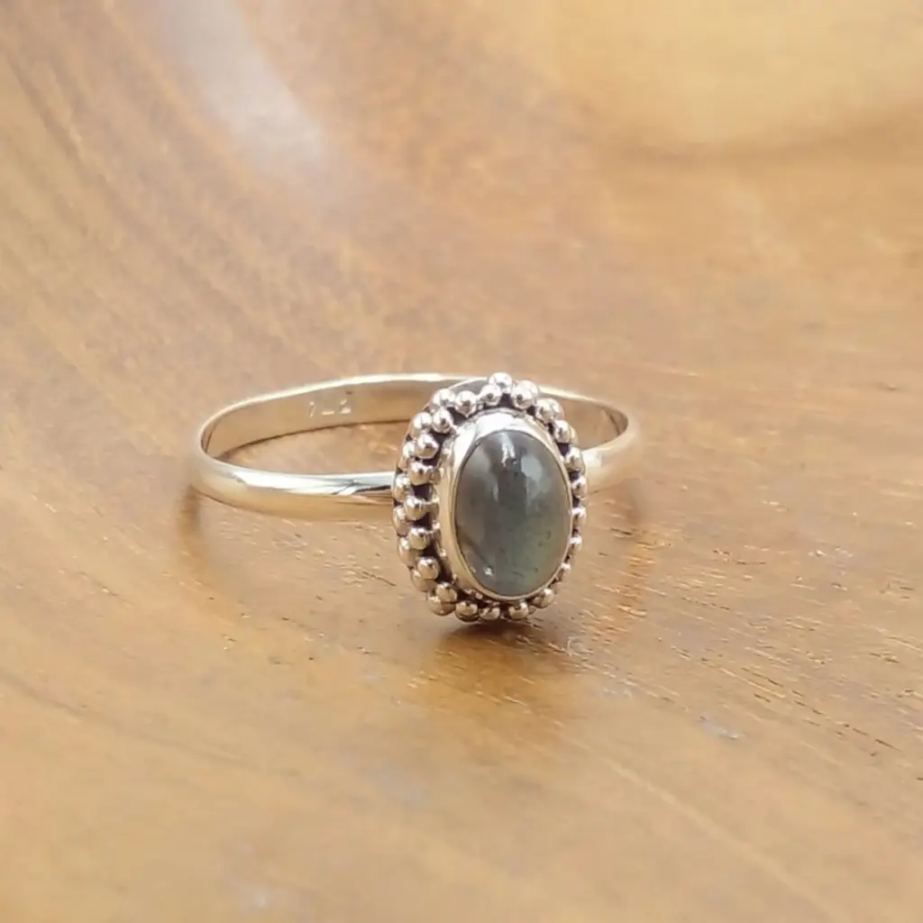 Cincin Perak 925 Permata Asli R762