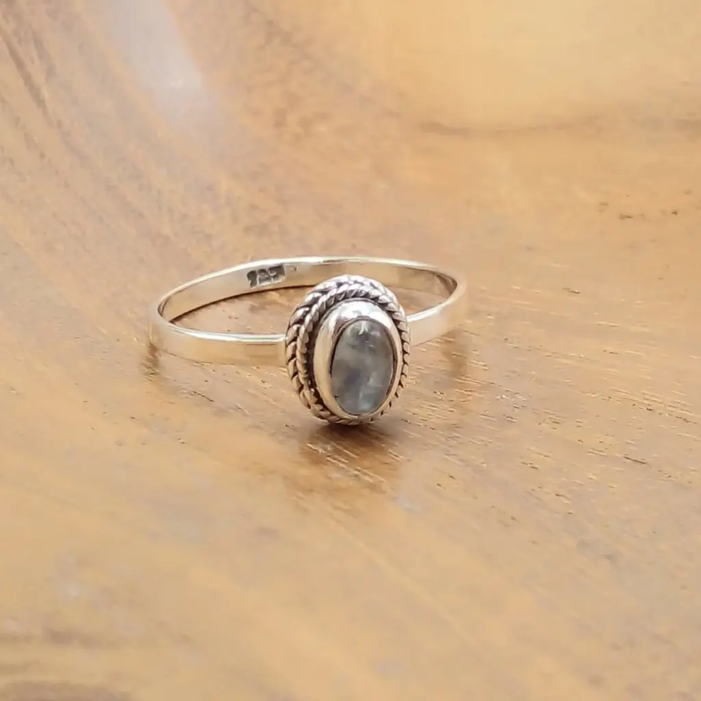 Cincin Perak 925 Wanita Moonstone R764