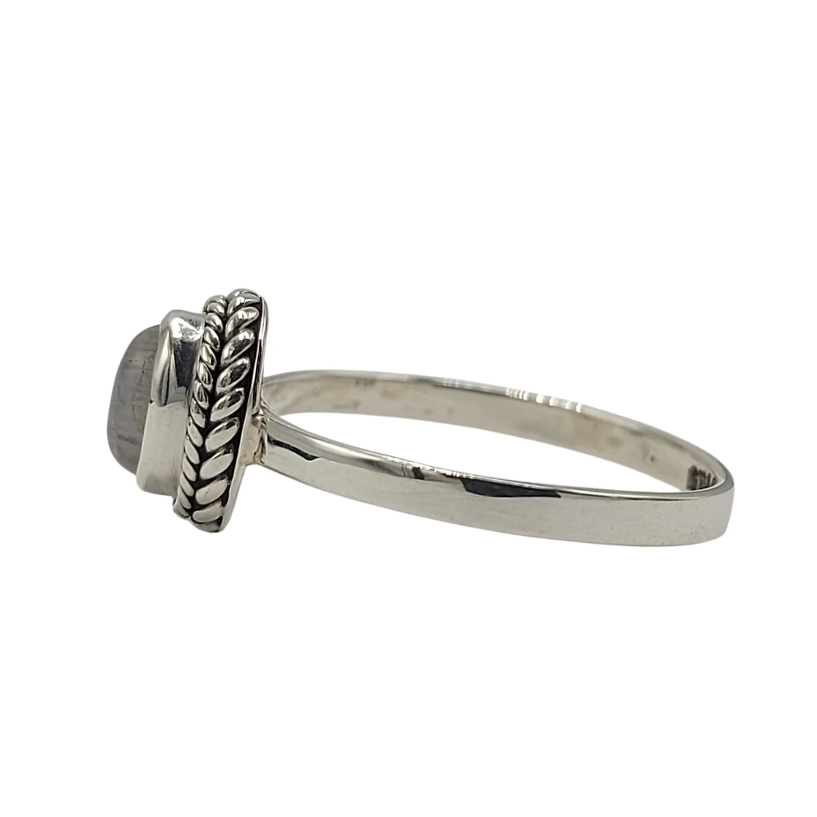 Cincin Perak 925 Wanita Moonstone R764 - Gambar 2